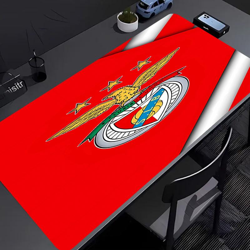Sport Lisboa e Benfica Mouse Pad - Kaymaz Kauçuk Taban, İş, Oyun, Ofis ve Ev Kullanımı İçin Pürüzsüz Yüzey, Masaüstü Mouse Pad