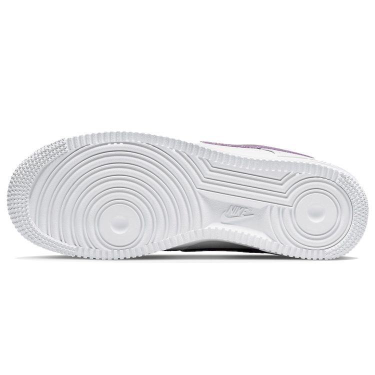 Nike  Air Force 1 Low Glitter Swoosh - Canyon Purple Women Sneakers White Grey-Fog DH4407-102