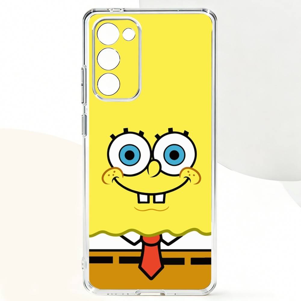 S-Sponge FunnyBob Animation Phone Case For Samsung Galaxy A,71,70,52,51,40,31,50,50S,30S,21S,12,10,Note20ultra Transparent Cover