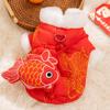 Pet Winter Coat Small Medium Dogs Cats Chinese Style Tang Suit Vest Cotton Warm Outfit