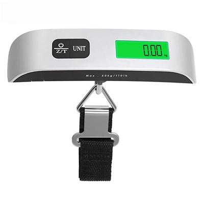 Portable Hand Held Hook Backlight Electronic Scale Digital Travel Suitcase Luggage Hanging Scales Weighing Balance 110 Lb/50 Kg