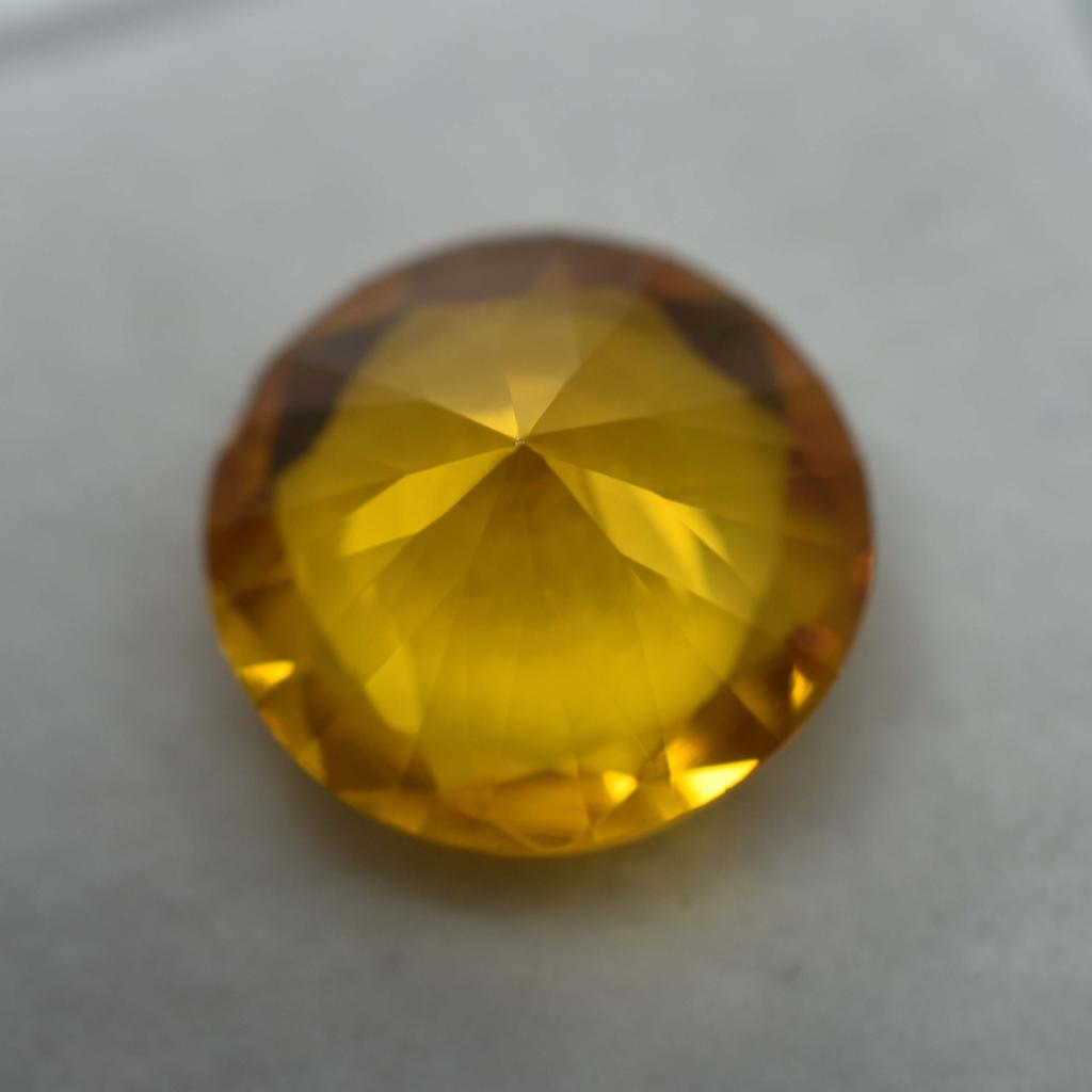 Yellow Sapphire Round Cut 7.85 Ct Natural   Loose Gemstone Earring Size