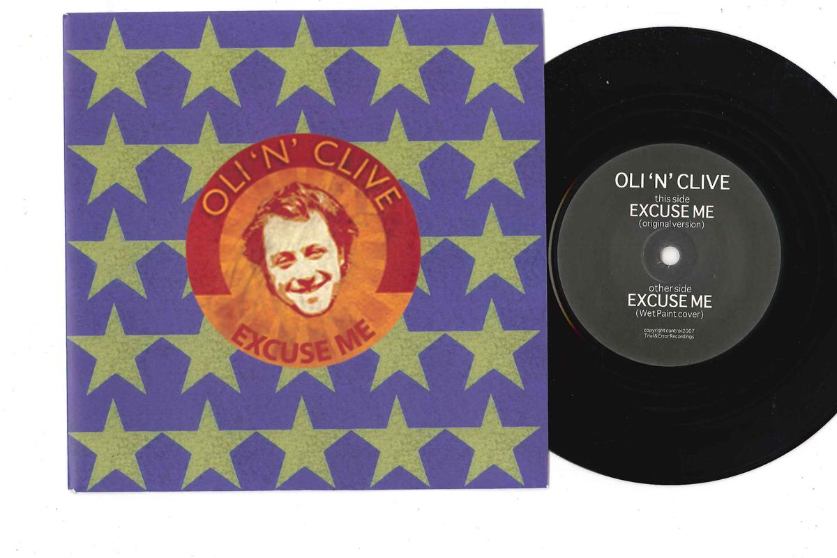 

7inch Record OLI N CLIVE - Excuse Me TNE009 TRINAL&ERROR 2007 UK Rock Used