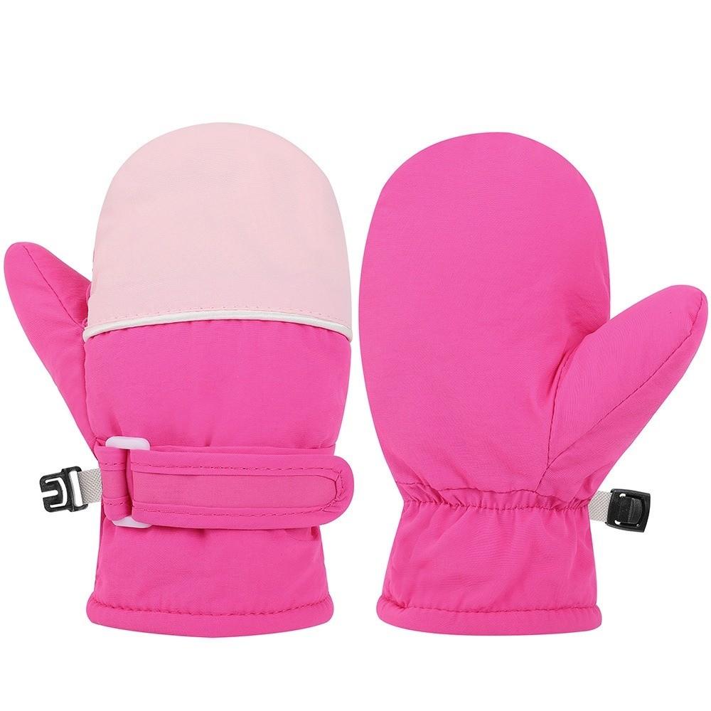 Zipper-Free Wrist Closure Thermal Ski Gloves Thermal Insulation Cold Gear Gloves For Boys Girls