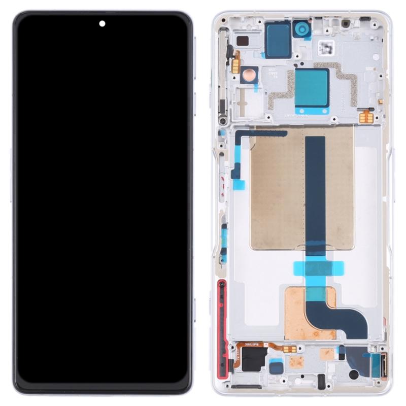 

For Xiaomi Redmi K50 Gaming 5G/Poco F4 GT Grade S OEM AMOLED Screen and Digitizer Assembly+Frame Part (without Logo) White