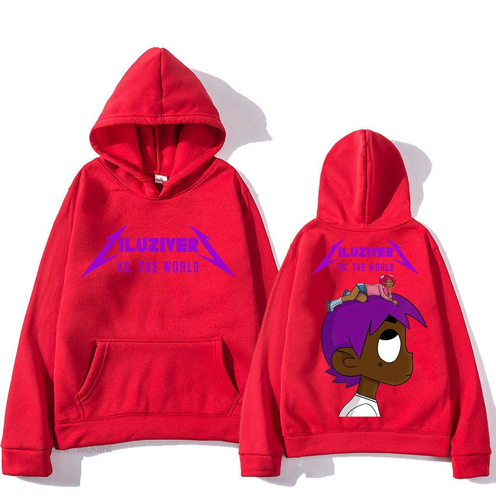 Lil Uzi Vert Hooded With Hooded Harajuku Casual Sweatshirt Long Sleeve Fleece Clothing Sudaderas Vintage Punk Pullovers