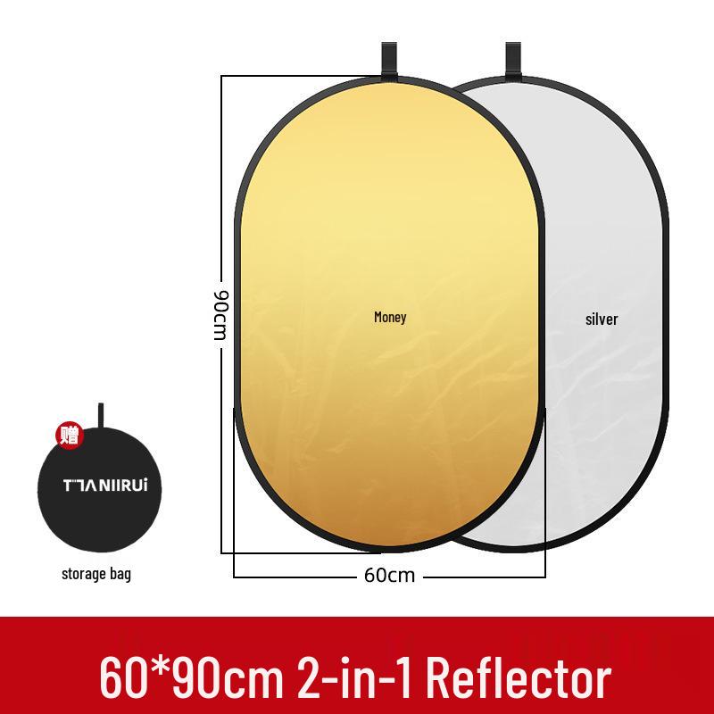 Portable 5-in-1 Photography Reflector: Outdoor/Indoor Shooting, Live Broadcast, Soft Light, Folding Design