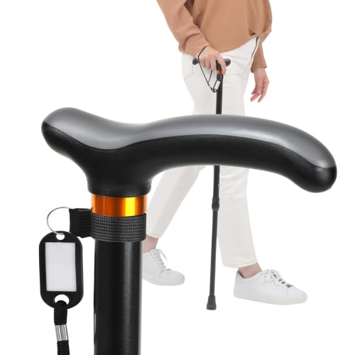 

Hanamebuku Ultra-Lightweight, Fatigue-Reducing Cane [Planned and Supervised by a Physical Therapist] Single Cane for Men and Women, Stylish Telescopic