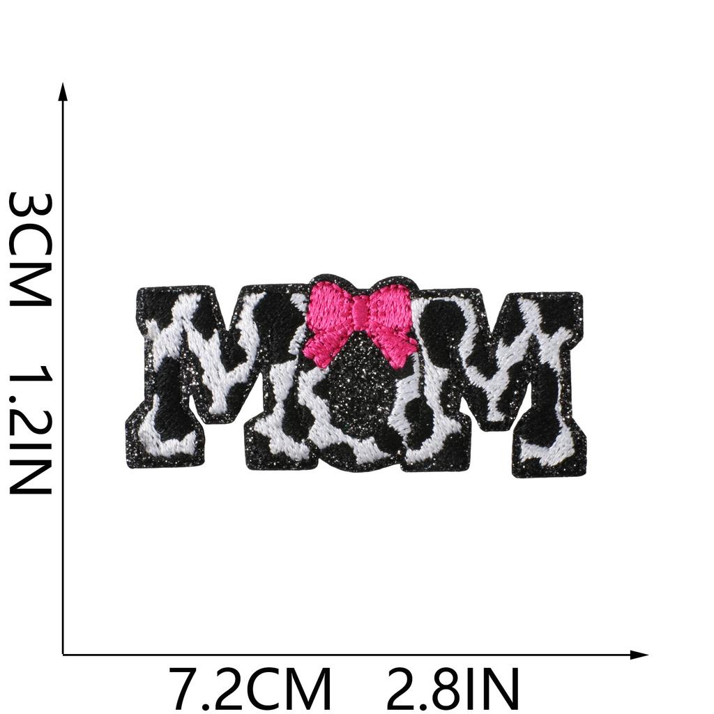 Rose Red Western Wind Embroidery Cloth Sticker Denim Patch Sticker Greet Material Cross Embroidery Chapter Pistol Ironing
