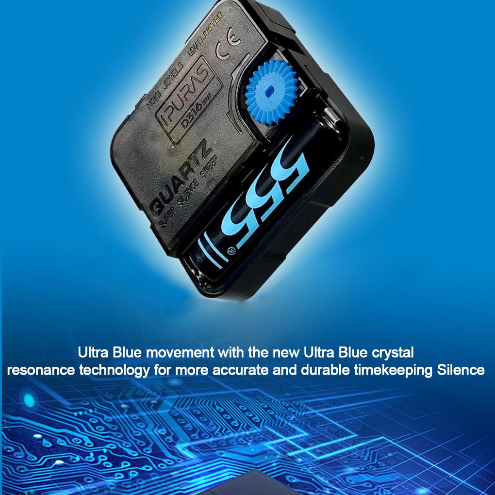 Durable Plastic Frame Wall Clock Energy-saving With Temperature And Humidity Display Clocks Wall