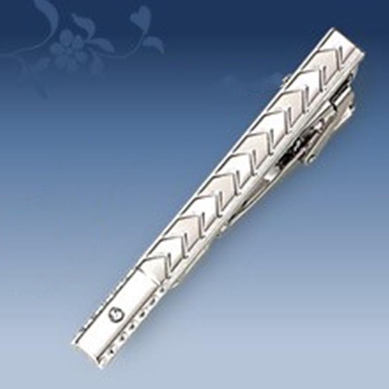 Men's Geometric Frosted Tie Clip - Stylish & Personalized Business Accessory