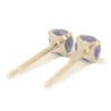 K14WG White Gold Natural Lapis Lazuli Earrings [Sold As a Pair for Both Ears] Lapis Lazuli Earrings White Gold Earrings K14WG K14wg Yokomountain