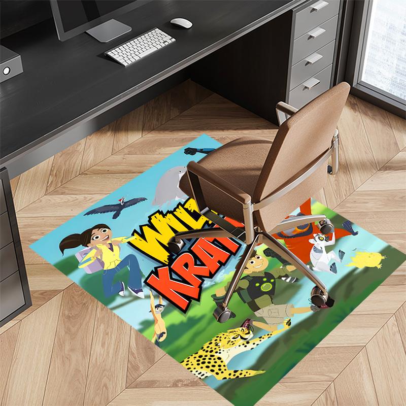 Wild Kratts Printed Absorbent Washable Carpet, Non-Slip Bathroom Mats, Kitchen Rugs, Yoga Mat,Living Room Entrance, Camping Picnic Rugs