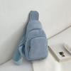 Schultertasche Cord-Umhängetasche Schultasche Bauchtasche Süße Cord-Brusttasche Outdoor