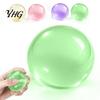 Clear Ball Squeeze Toy Shapeable Pearlescent Fidget Toy, Anxiety Relief Stress Reduction Accessories Fake Fruit Inside for Kids Adults