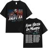 Rapper Anuel AA Real Hasta La Muerte Tour New Album T Shirts Men Women Hip Hop Gothic T-Shirts Cotton Short Sleeve T-Shirt Tees