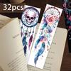 32pcs, Abstract skull bookmark, suitable for back-to-school season, Christmas, Halloween, teachers, readers, and birthdays.