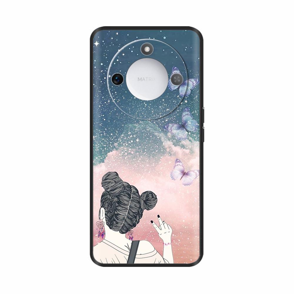 For Honor X9c Smart Case Funda On HonorX9c Smart Cases Cute Cartoon Pattern Silicone Case For Honor X9C Smart Back Cover Fundas