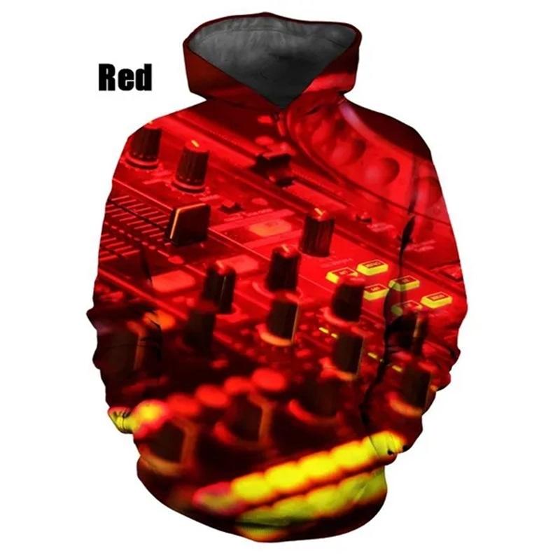 New Fashion 3D Print DJ Pattern Hoodies For Women Casual Pullover Sweatshirts Tops Women's Streetwear Oversized Hoodies Ropa Hombre