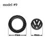 FD02-Car Styling Steering Wheel Logo Decoration Stickers For Volkswagen GTI Polo Golf Passat Scirocco Jetta Beetle Tiguan Accessories