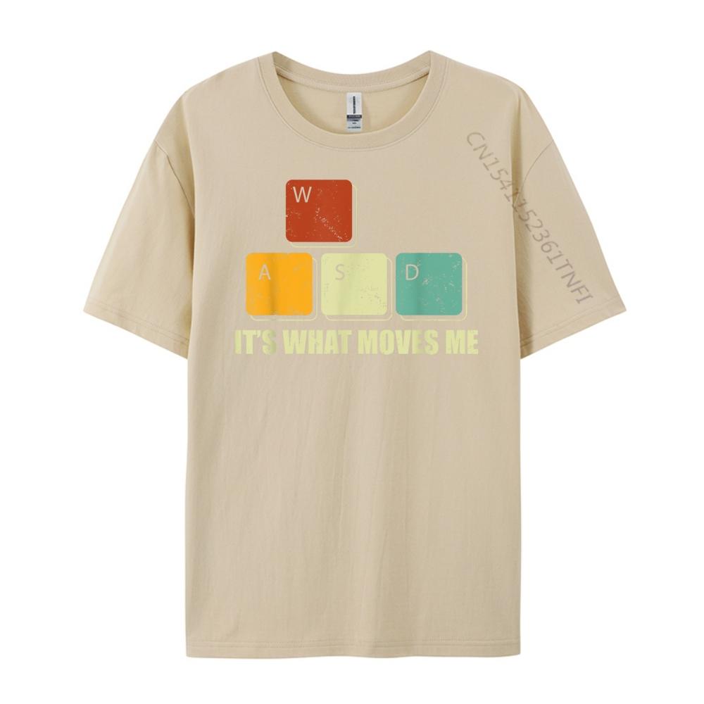 Wasd It What Moves Me Computer Video Games Gamer Pc Graphic T Shirts 100 Cotton Luxury Brand Graphic