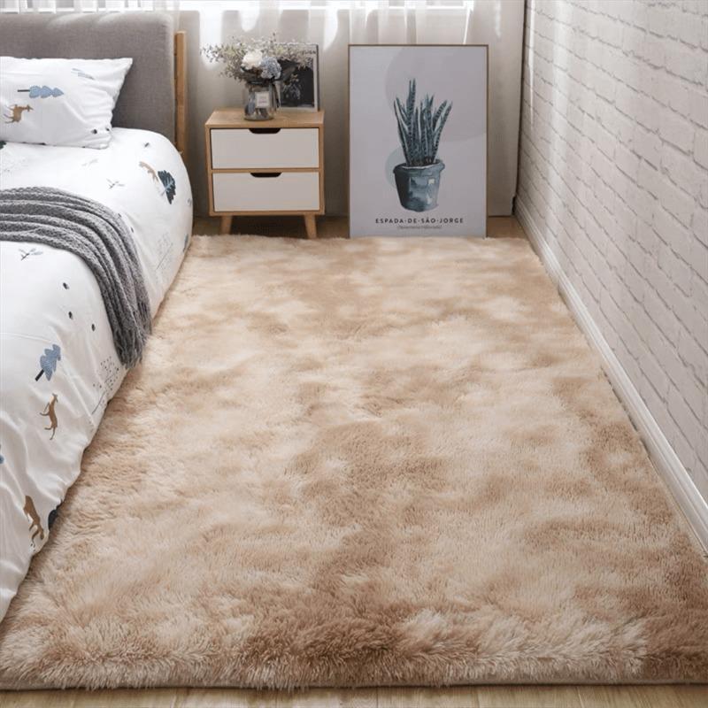 Soft, High Density, Comfortable 4.01cm Thick Anti-slip Stability Tassel Shaggy Carpet for Bedroom