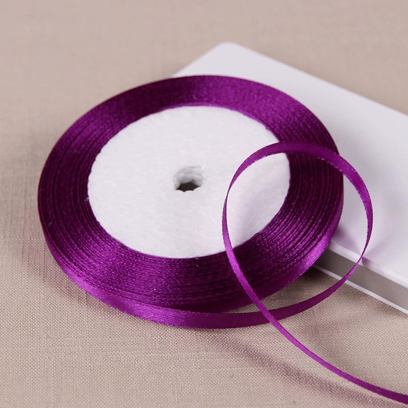 0,6 cm saténová stuha pro DIY mašle, čelenky do vlasů, svatební kytice a balení dárků