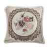 For Living Room Pillowslip Embroidery Pattern Car Interior Ornaments Silk Satin Sofa Couch Cushion Cover