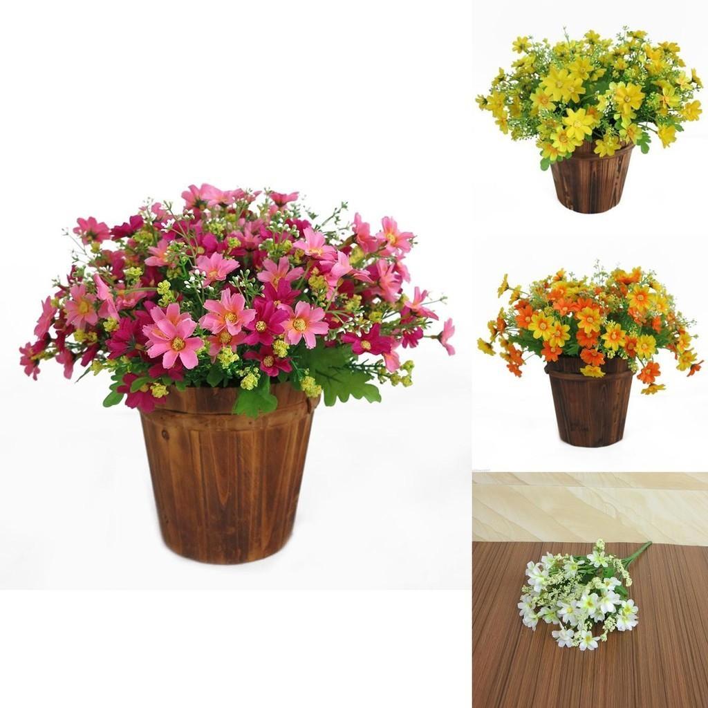 Stunning 28-head Artificial Chrysanthemum Daisy Bouquet For Weddings And Events