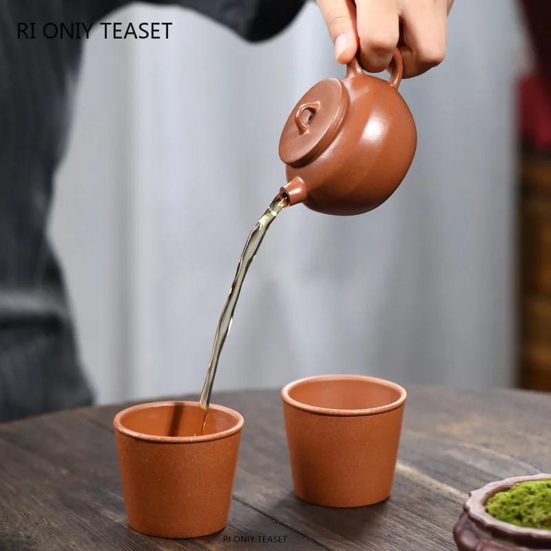 130ml Chinese Yixing Purple Clay Teapots Beauty Tea Infuser Kettle Famous Handmade Zisha Tea Pot Teaware Tea Ceremony Gifts