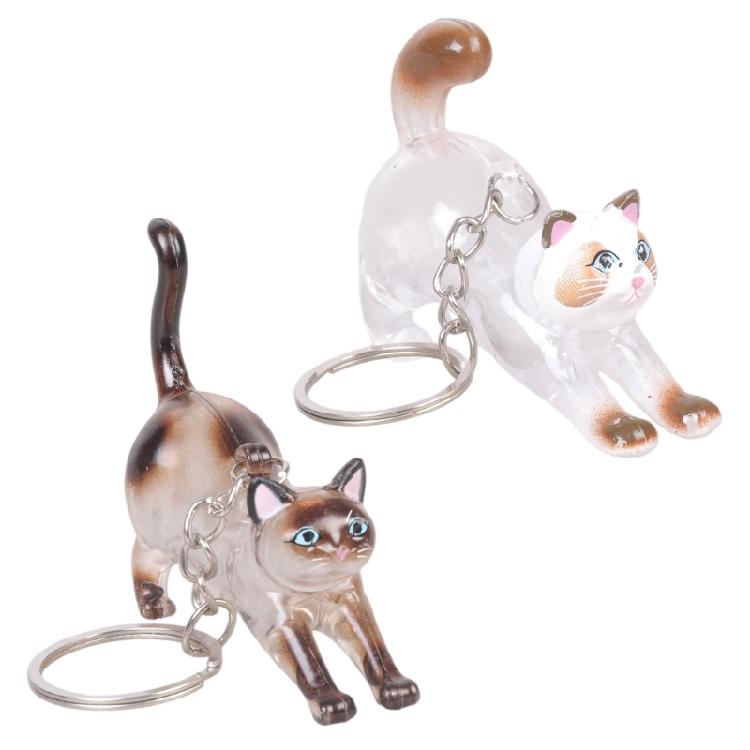 Creative Pet Furs Keyring Shatterproof Plastic Memorial Keychain For Daily Remembrance Pet Hair Collection Container