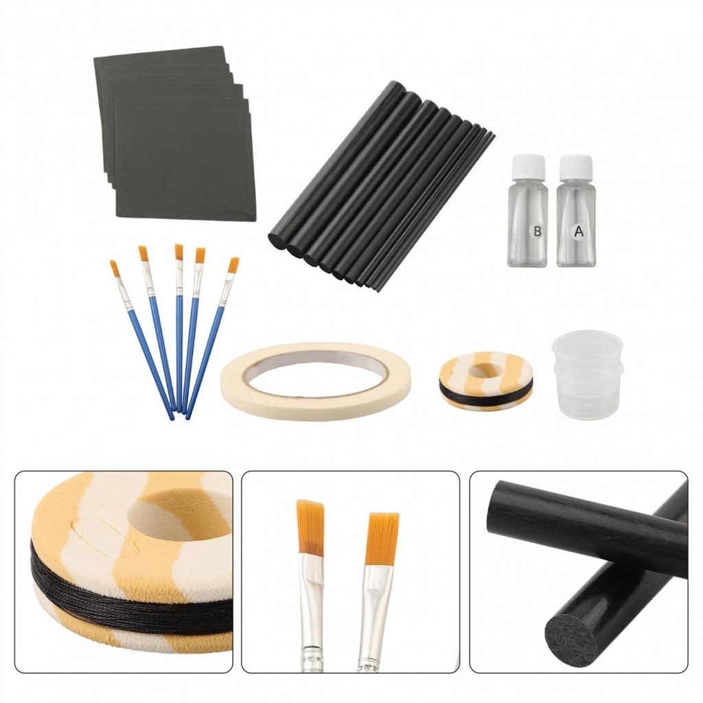 Fishing Rod Repair Kit,Fishing Pole Eyelet Ceramic Insert Eyes Repair 32in1