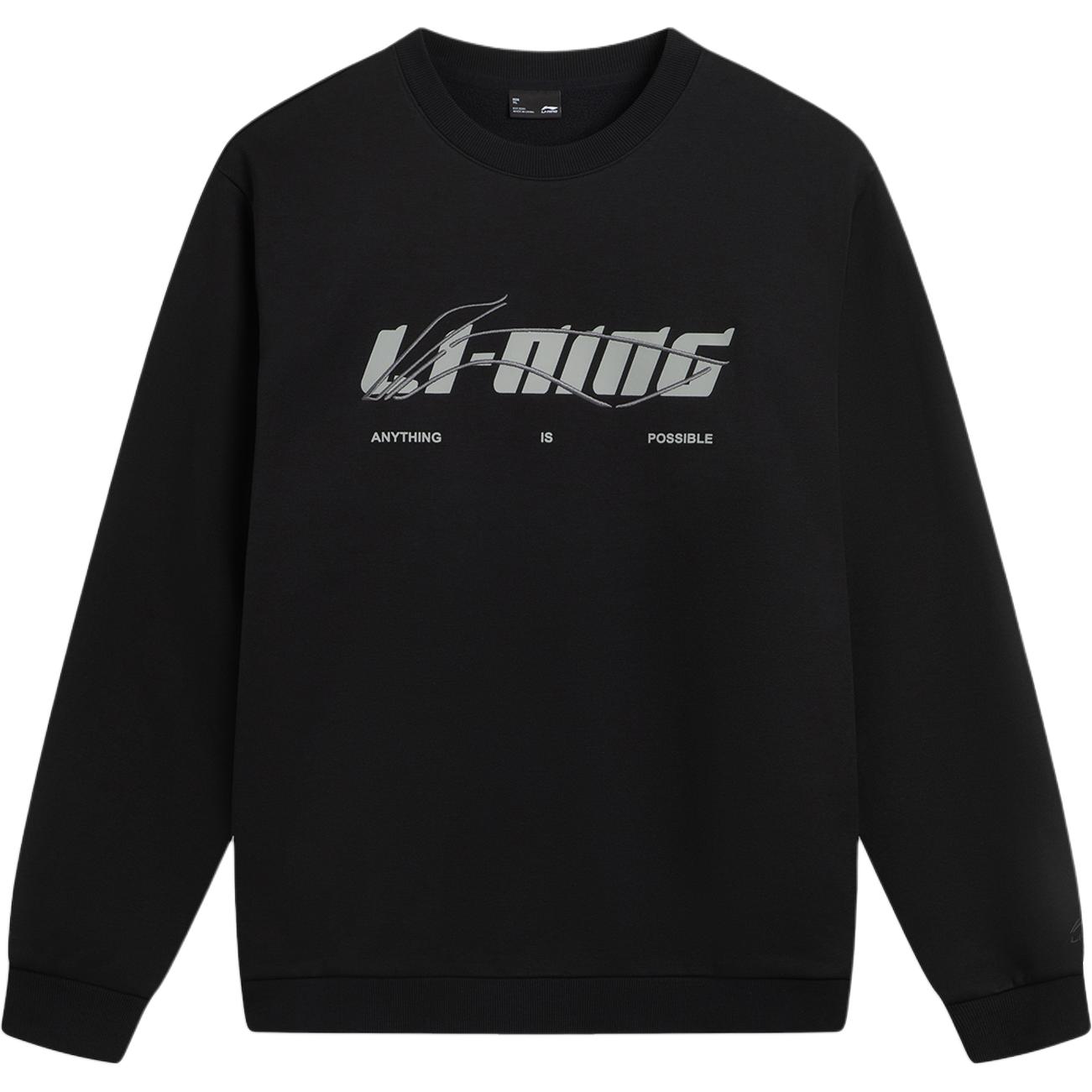 Li Ning Sports Life Collection Sweatshirt Unisex Black AWDVC63-3 M