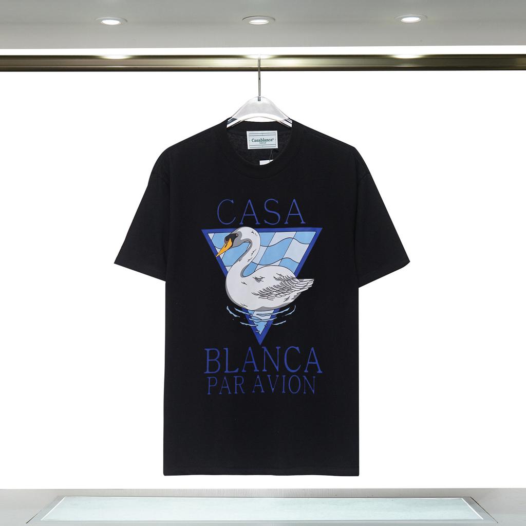 Casablanca 23 Frühling und Sommer Neuheit Fantasie Tor Sternenhimmel Schloss Casa Buchstaben Logo Kurzarm Partner T-Shirt