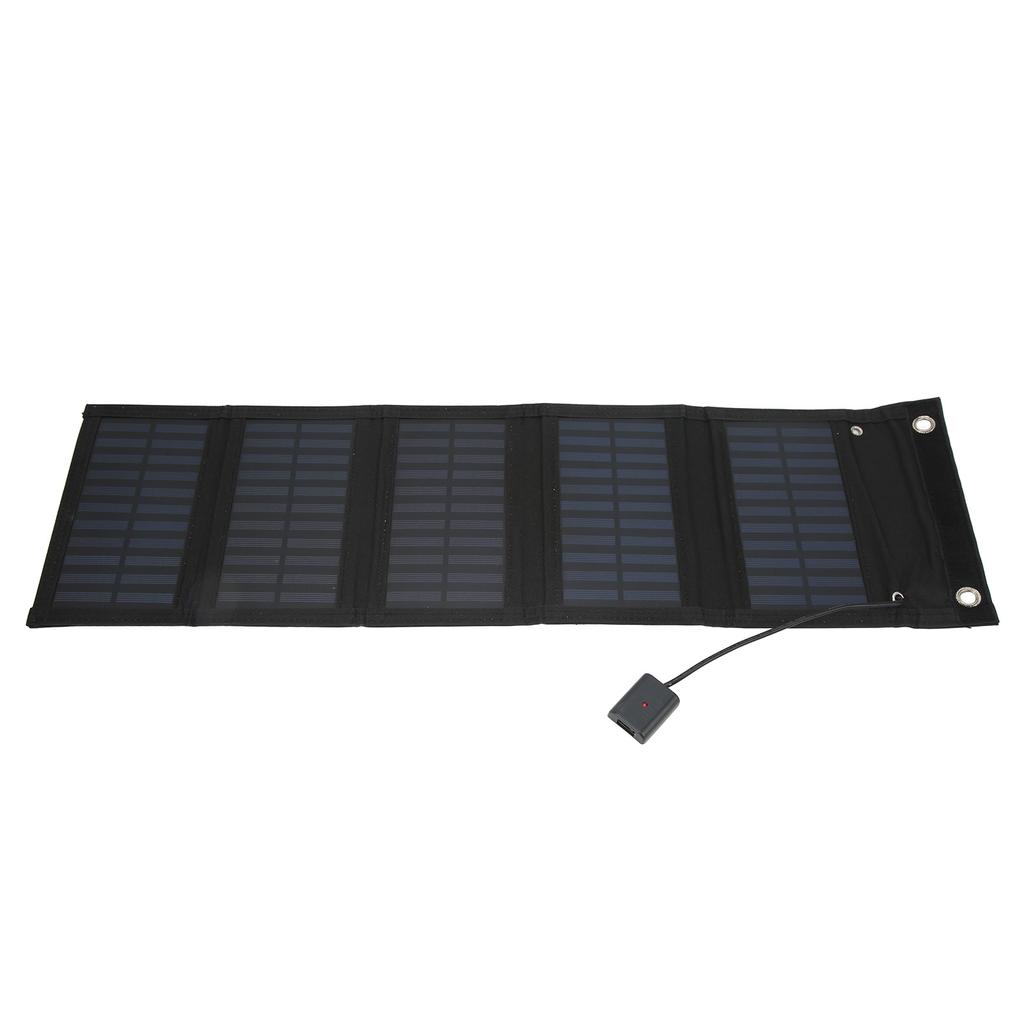 25W Solar Panel Folding Pack IP65 Waterproof Anti Oxidation with USB Cable for Surveillance Cameras Laptops