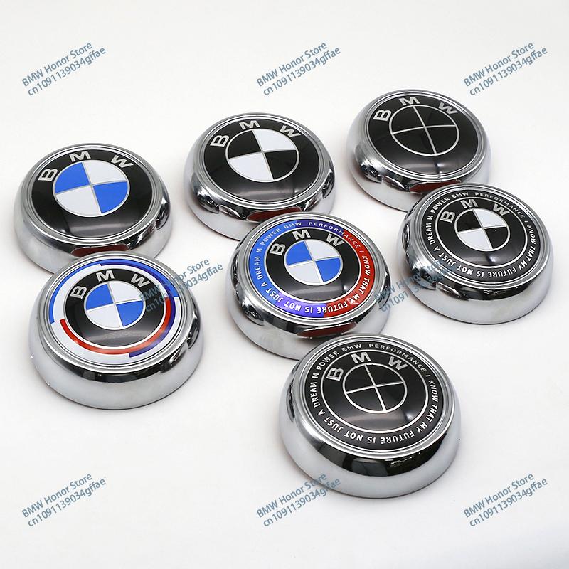 For BMW 1 W E82 For BMW Blue and White Logo X6 E71 F16 X3 F25 X5 E70 F15 X4 F26 1Pcs 3D ABS Chrome Black Rear Trunk Emblem Badge With Base