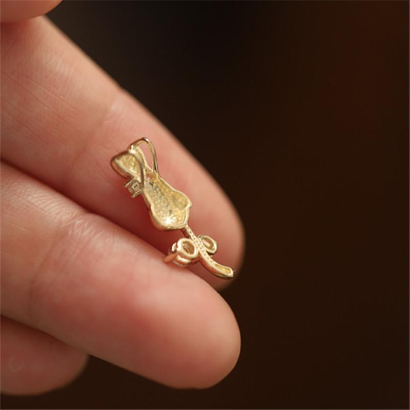 925 Sterling Silver Cute Cat Pendant Clear CZ Bowknot Silver Chain Necklace for Women 14K Gold Plated Fine Jewelry Gift