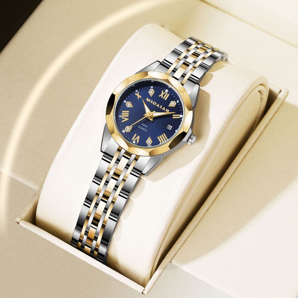 Mens Mechanical Watch With Dual Calendar And Water Resistance For Business Professionals