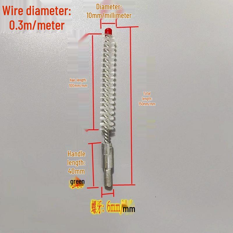 Nylon Condenser Tube Cleaning Brush with 6mm Thread