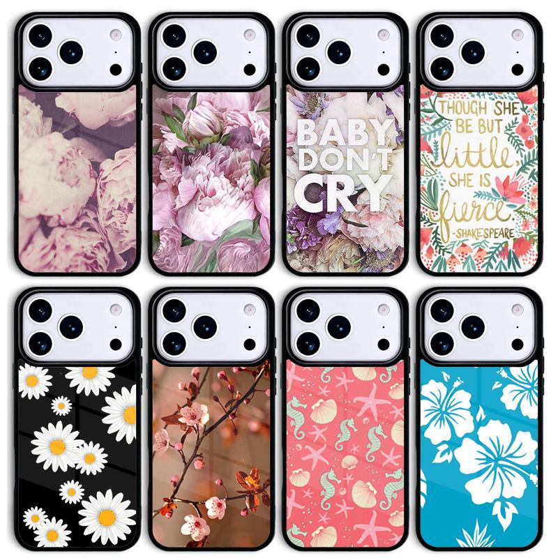 Baby Don't Cry Flower Sea Mobile Phone Case for IPhone 17 AIR 16pro Max 15 14 13 12 11 Bumper Cover