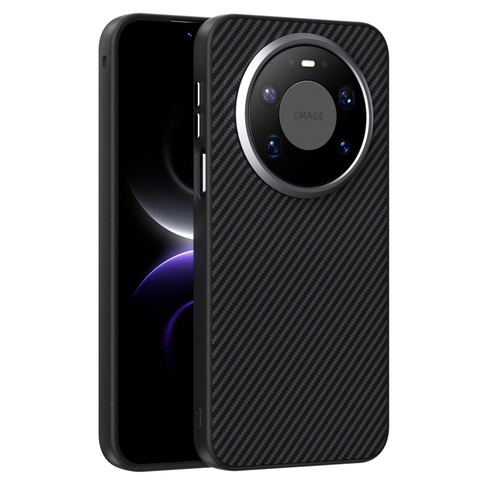 ABEEL Для Huawei Mate 80 Pro Max Магнитный Чехол Текстура Углеродного Волокна TPU PC PU Задняя Крышка Телефона