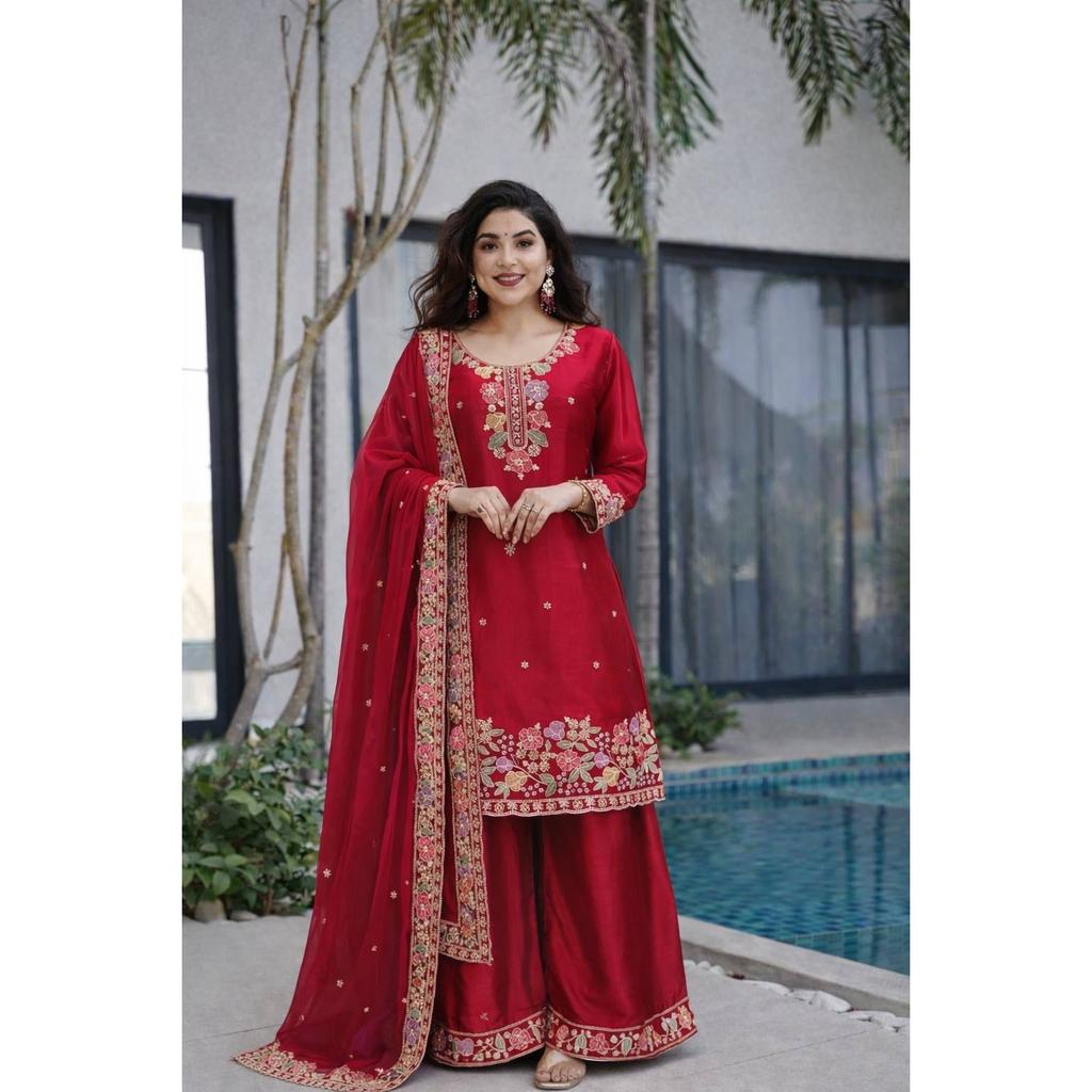 Indian Pakisatni Bollywood Salwar Kameez Beautiful Desigenr Ethnic Palazzo Suit