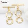 14K Gold Plated Toggle Clasps Hooks For Bracelets Necklace Making Jewelry Supplies 2026 New Design OT Clasps Accessories