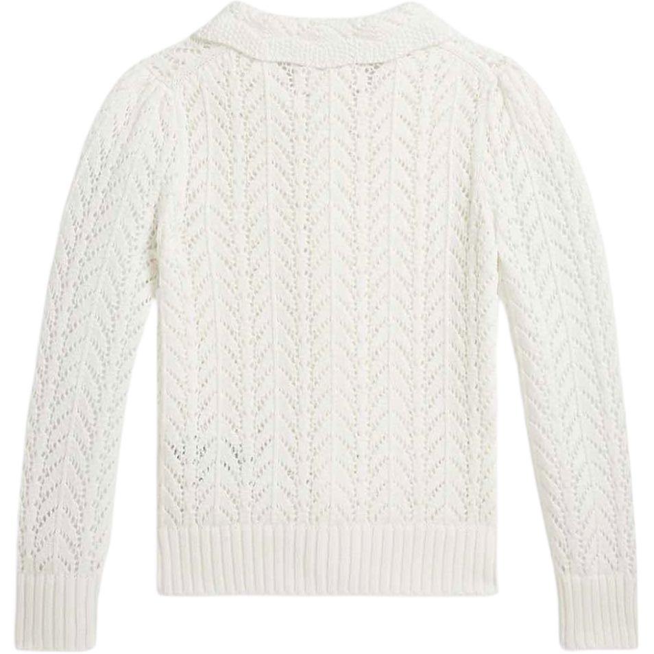 Polo Ralph Lauren Sweater Ss26 Pony Logo Embroidered Solid Color Long Sleeve Cardigan Standard Fit Kids Kids sweater 313978884-500