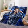 1PC Custom Name Mbappe Patterned Flannel Blanket Suitable For All Seasons for Home Decor Warmth and Comfort Gifts Holiday Present -HE155