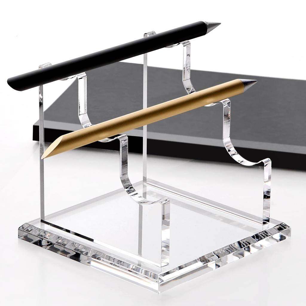 Acryl Schreibtisch Stiftdisplay Stifthalter für 3 Stifte Ständer, Halter,