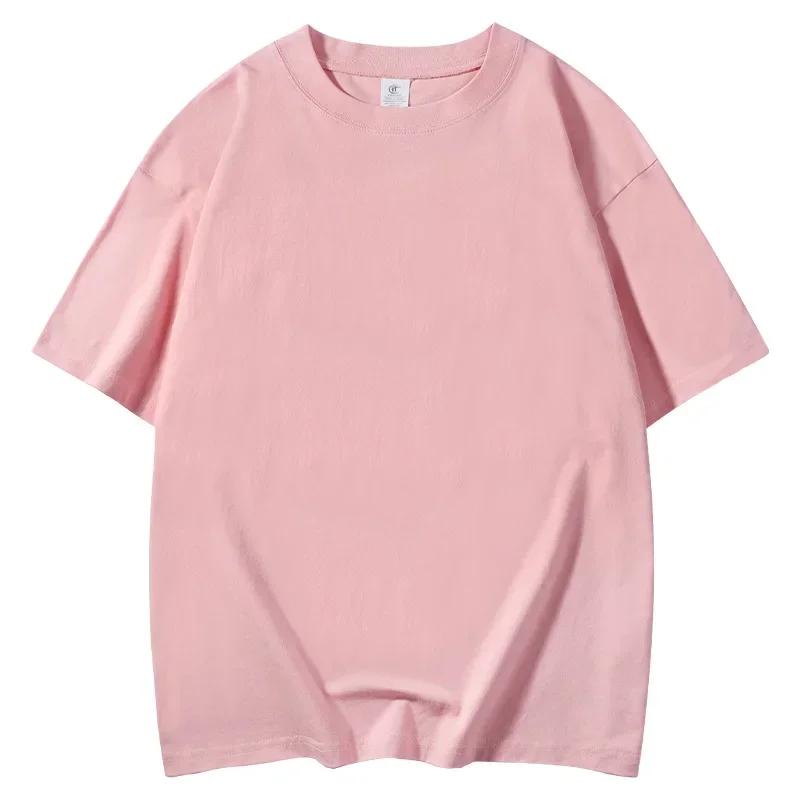 

Cotton Shoulder Sleeves Short Sleeved T-shirt Spot Supply Round Neck Loose Casual T-shirt Half Sleeve 4xl