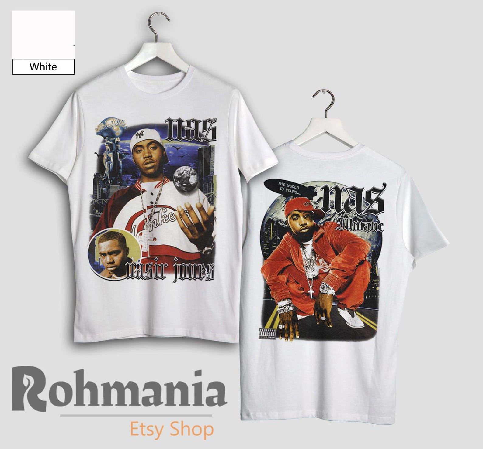 Nas Illmatic T-Shirt, 90s Retro Rap Hip Hop Music Merch T-Shirt 3XL