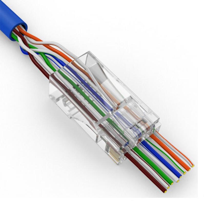 Cat5e Pass-Through Unshielded RJ45 Connector