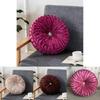 Luxurious Round Velvet Pumpkin Cushion With Charming Pleated Design And Soft Touch
